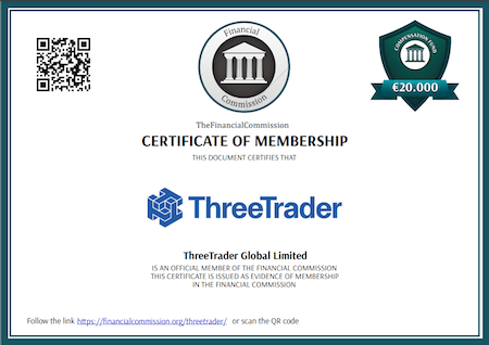 ThreeTraderがFCに加入している証明書