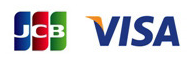 VISA・JCBカードのロゴ