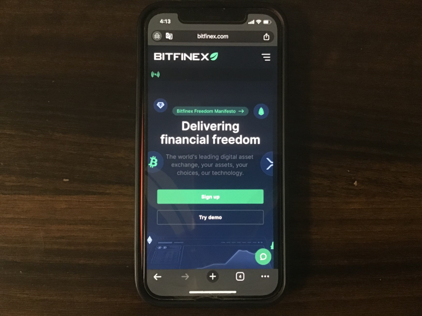 Bitfinex 実際の写真